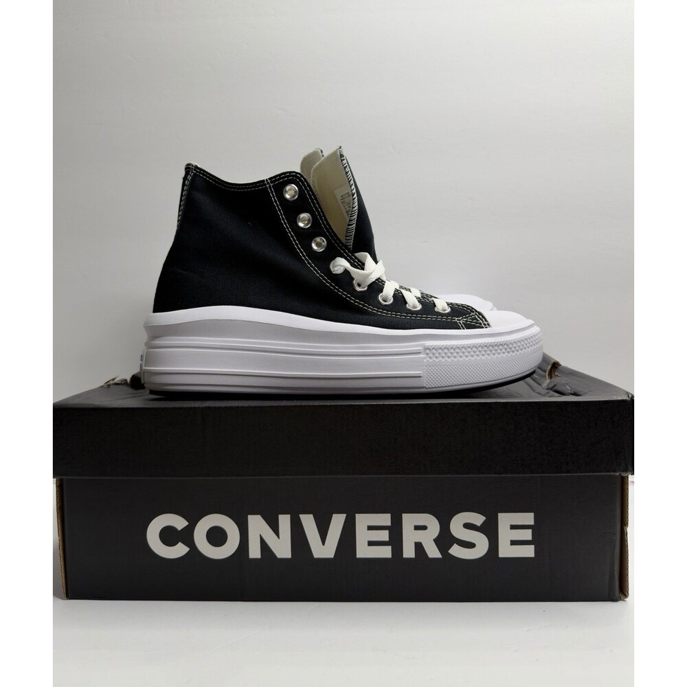Converse Womens Sz. 10 Chuck Taylor All Star Move Hi Platform Black Sneakers